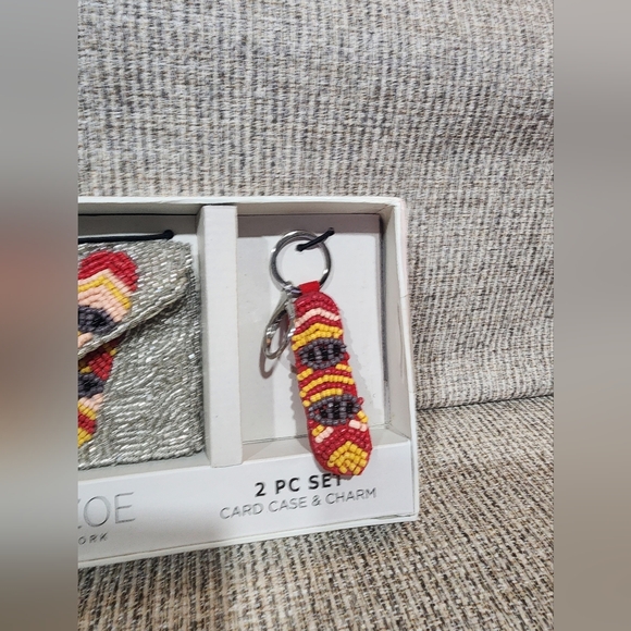 Rachel Zoe Beaded Card Case and Charm Set - Picture 3 of 5